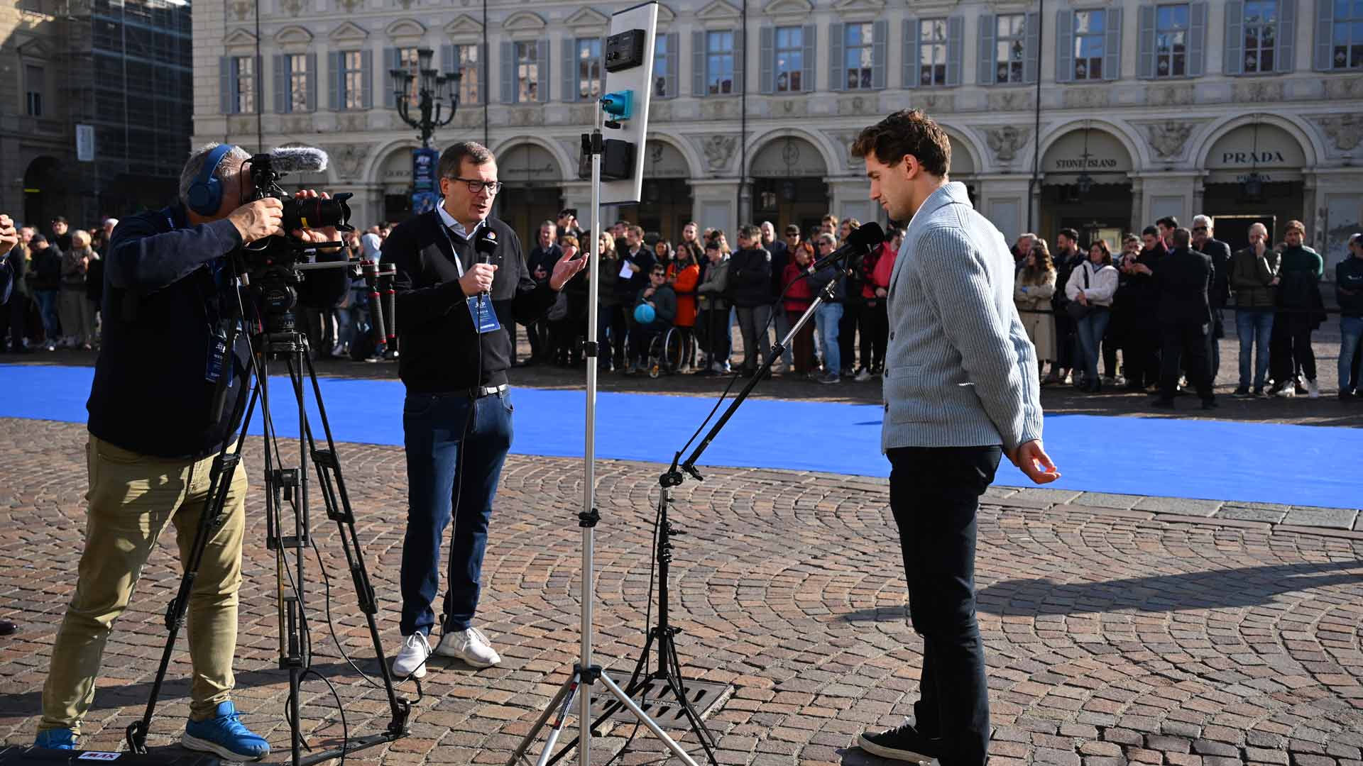 Casper Ruud speaks to the media ahead of the 2022 Nitto ATP Finals.