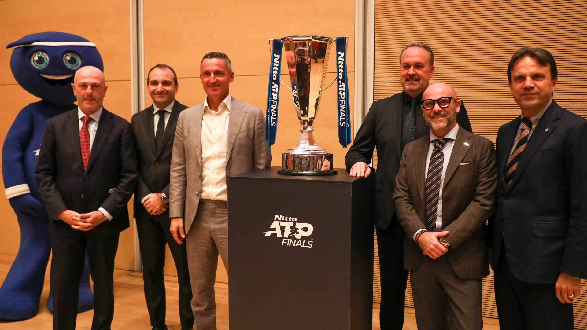 Andrea Gaudenzi at the Nitto ATP Finals draw