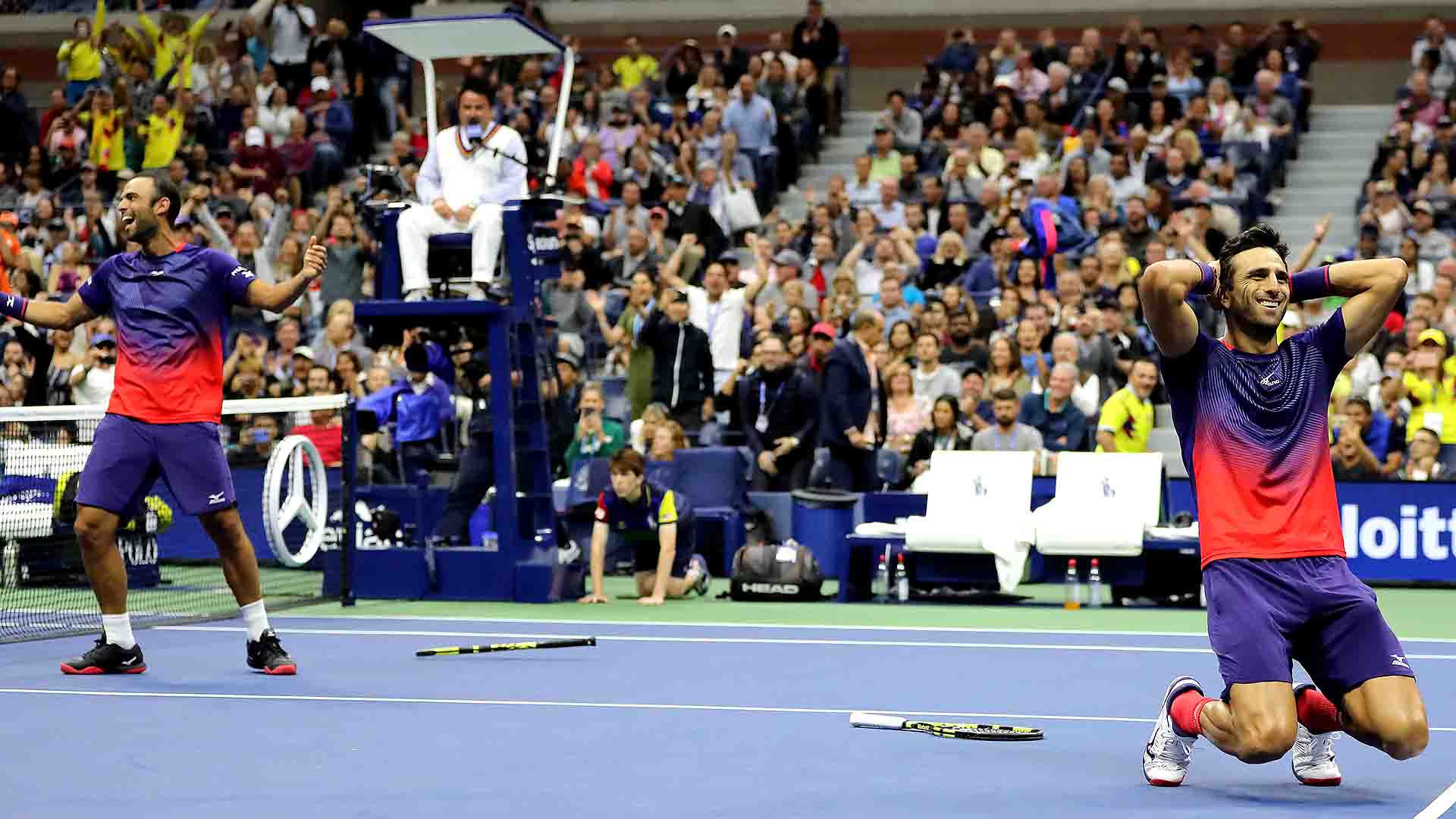 Juan Sebastian Cabal and Robert Farah are the first South American team to win the US Open men's doubles title.