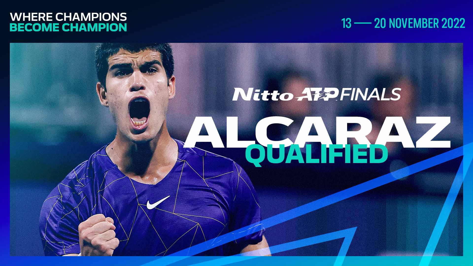 Alcaraz debutter&#224; alle Nitto ATP Finals