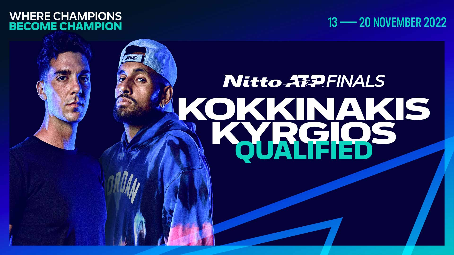 Kokkinakis andamp; Kyrgios Qualify For Nitto ATP Finals News Article Nitto ATP Finals Tennis