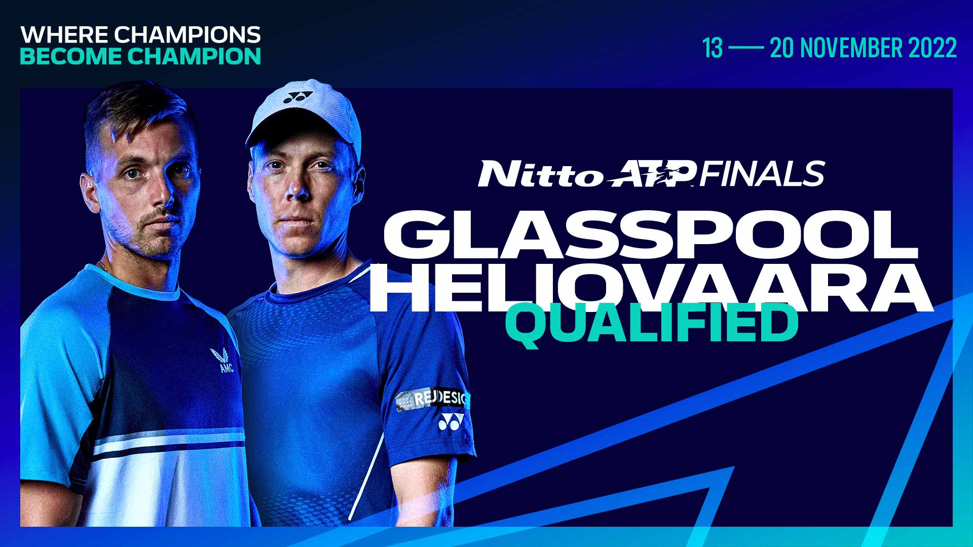 Glasspool/Heliovaara To Make Nitto ATP Finals Debut News Article Nitto ATP Finals Tennis