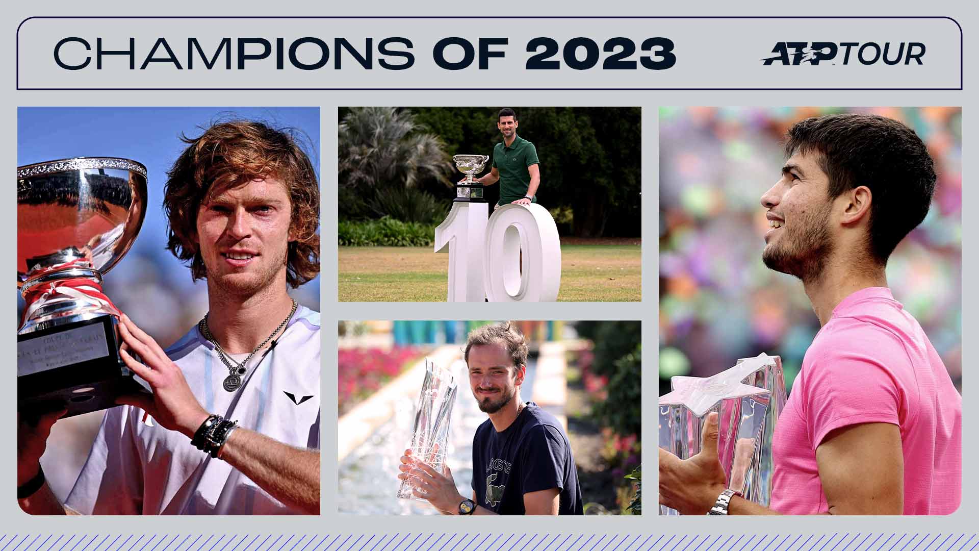 ATP Tour, tutti i vincitori del 2023