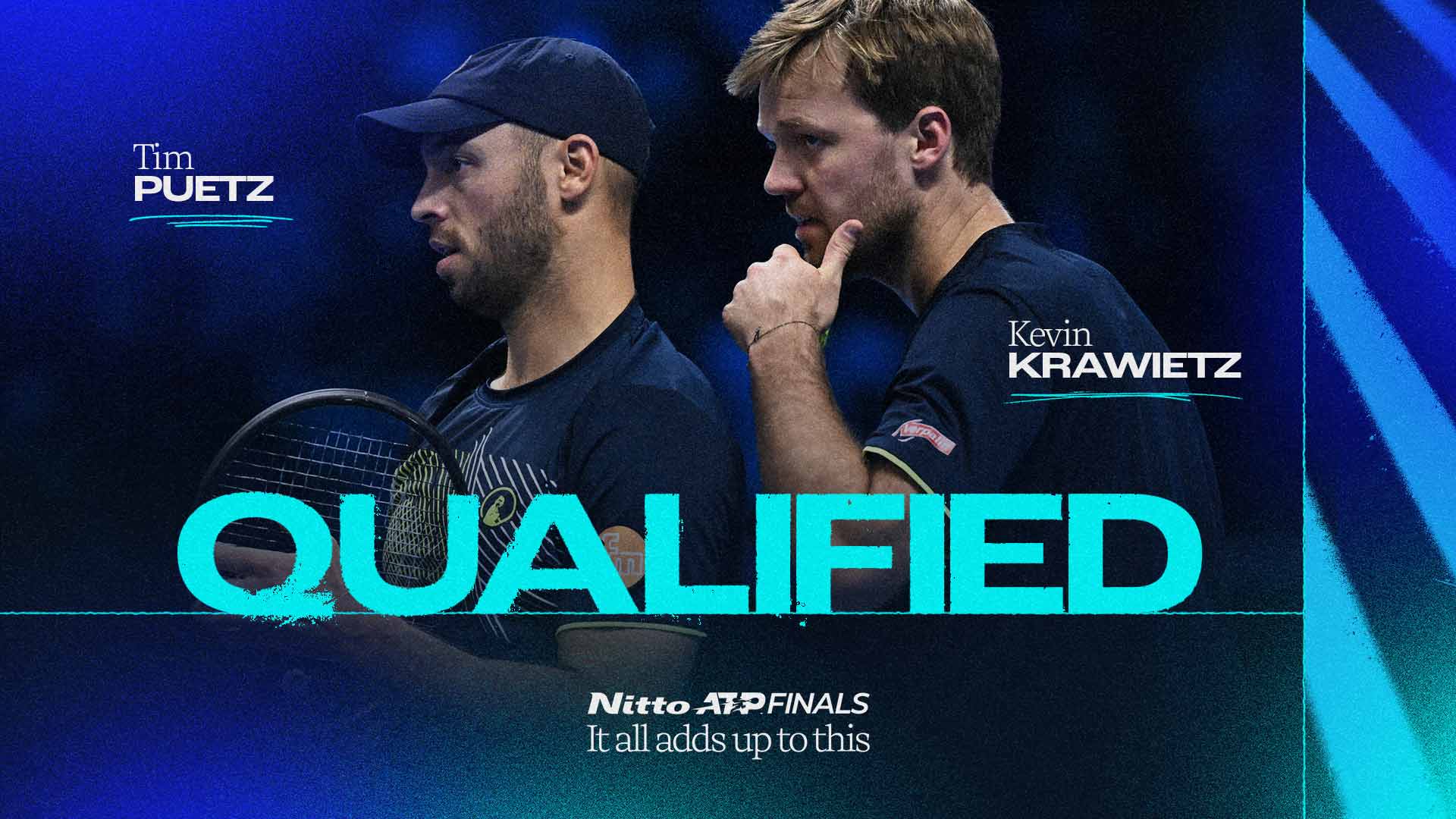 Los vigentes campeones Krawietz y Puetz se clasifican a las Nitto ATP Finals