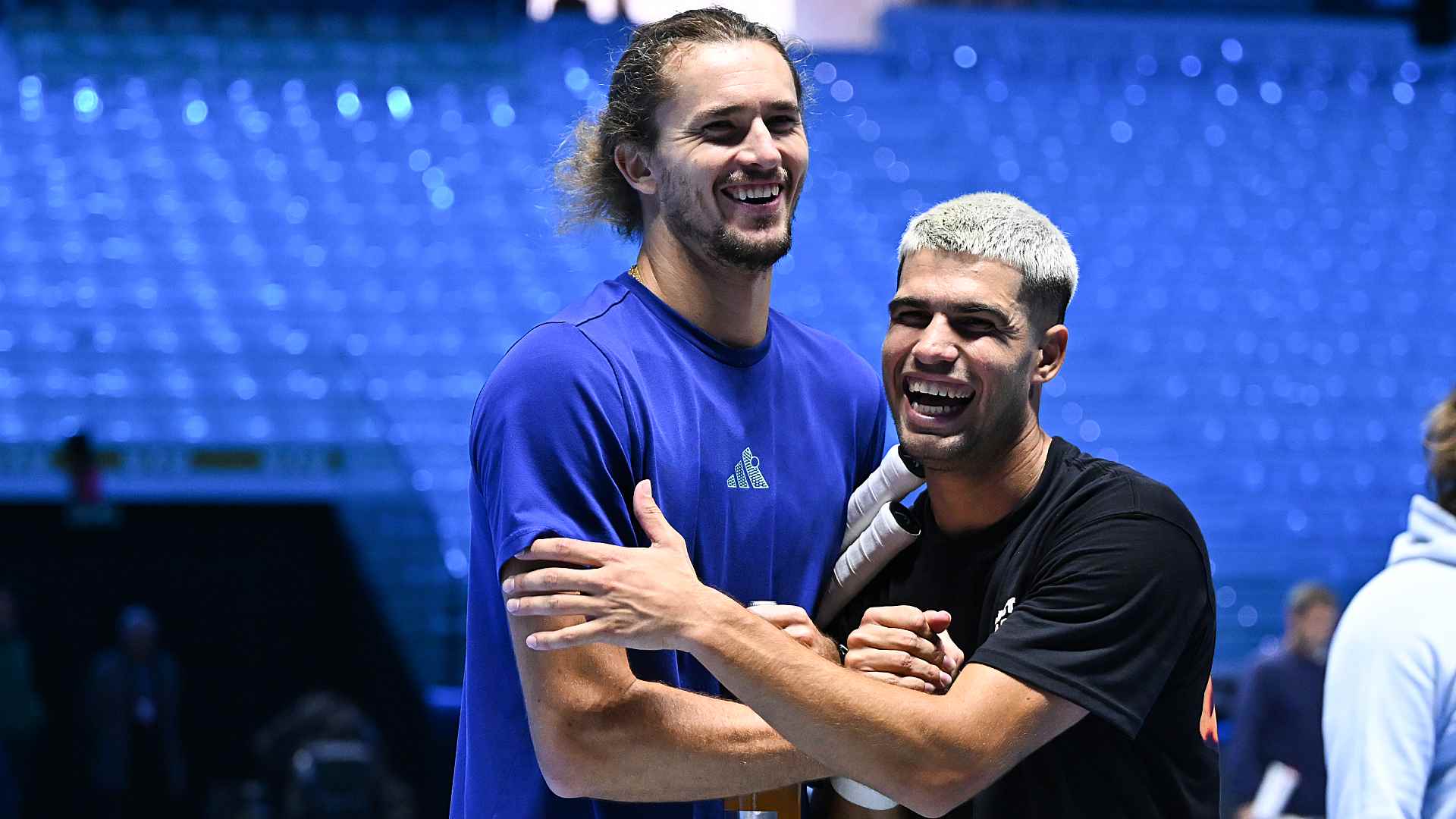 Alexander Zverev and Carlos Alcaraz in Turin ahead of the Nitto ATP Finals.