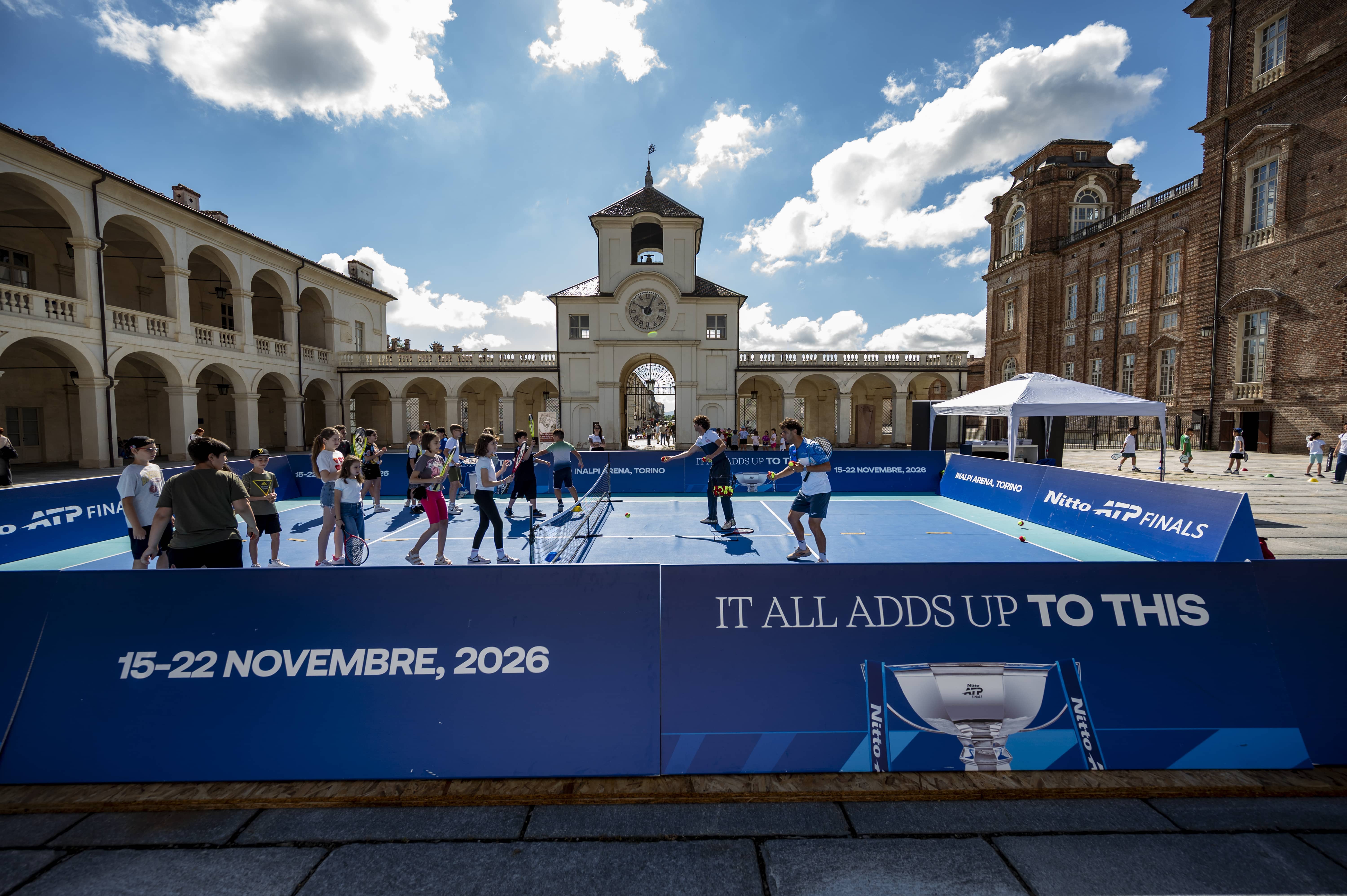 Tennis in Città: alla Reggia di Venaria la magia delle Nitto ATP Finals
