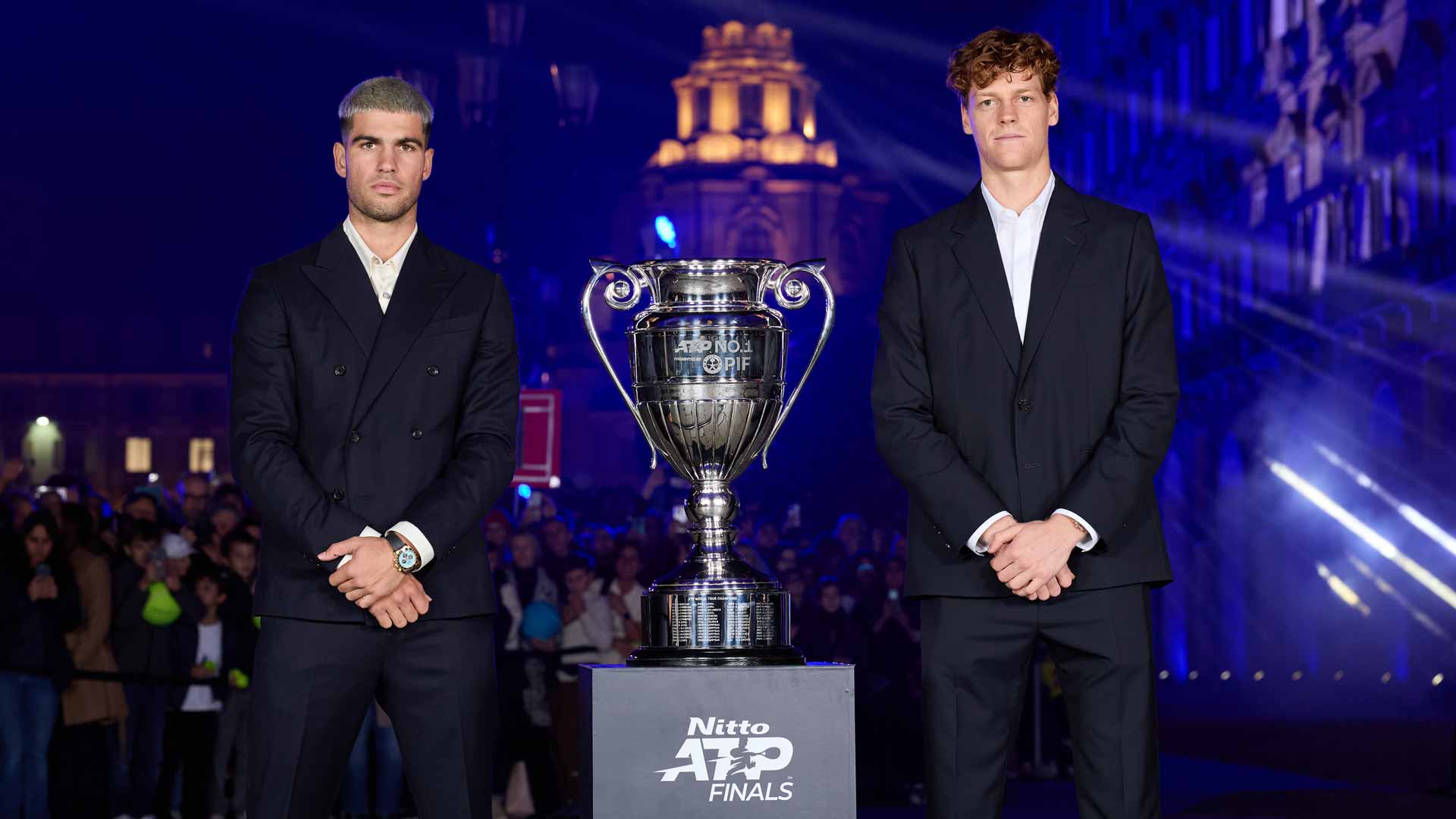 Carlos Alcaraz and Jannik Sinner are battling for ATP Year-End No. 1 presented by PIF honours at the Nitto ATP Finals.